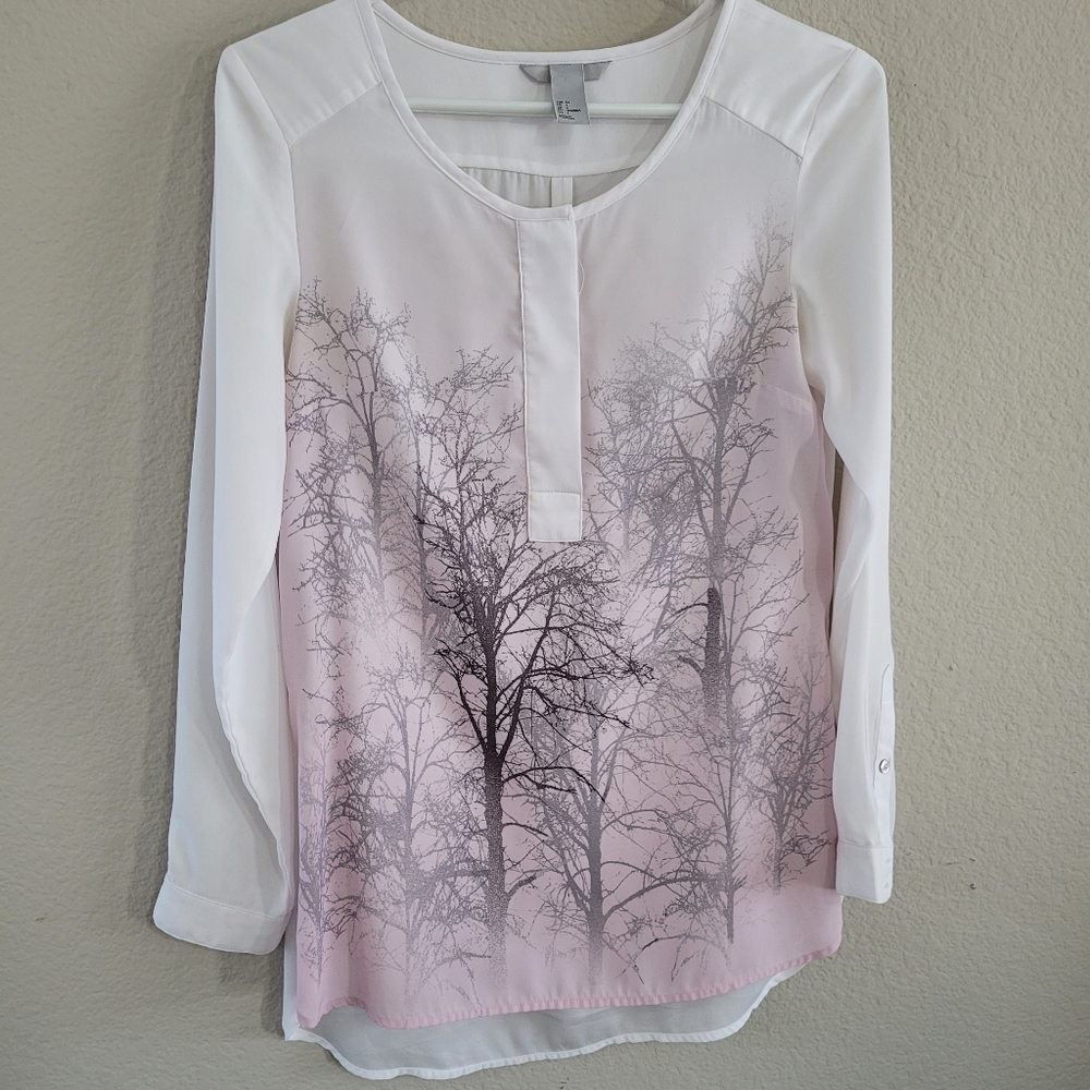 H&M long sleeve blouse, size small